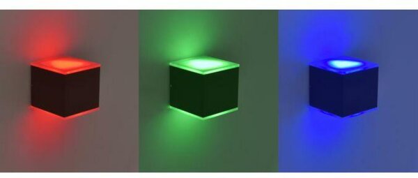 VÝPRODEJ VZORKU PAUL NEUHAUS Q-AMIN, LED venkovní nástěnné svítidlo, Smart Home RGB+2700K PN 9700-13