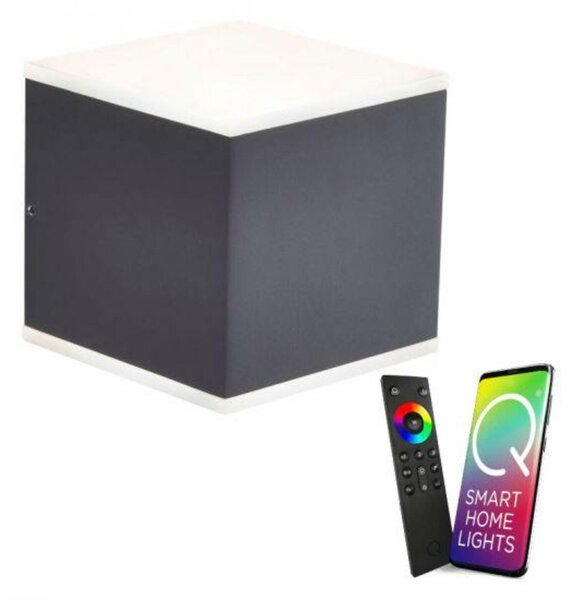 VÝPRODEJ VZORKU PAUL NEUHAUS Q-AMIN, LED venkovní nástěnné svítidlo, Smart Home RGB+2700K PN 9700-13