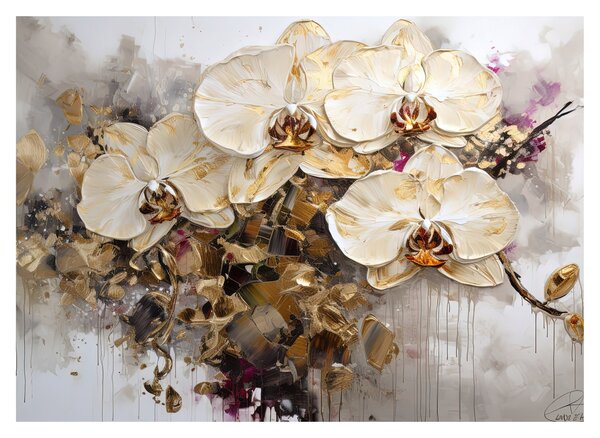Skleněný obraz - Orchideje (70x50 cm)