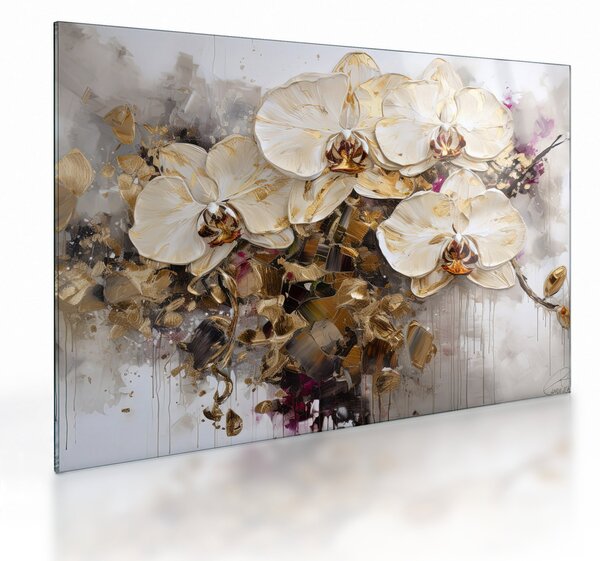 Skleněný obraz - Orchideje (70x50 cm)