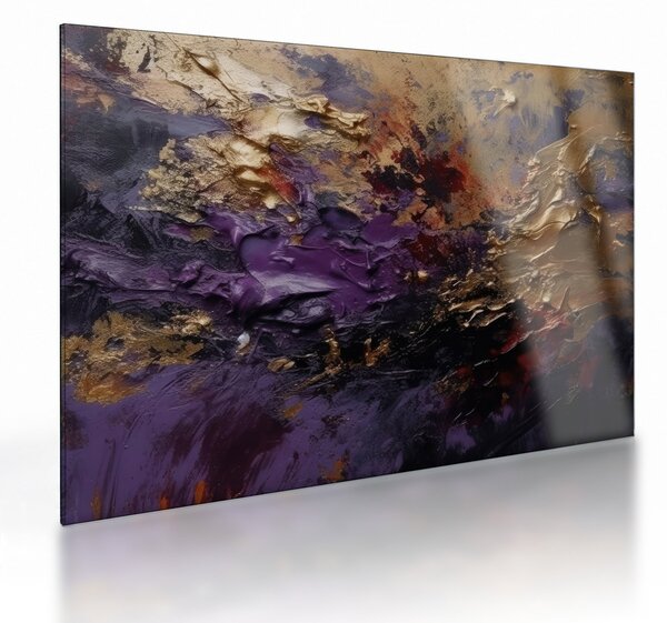 Skleněný obraz - Texturovaná abstrakce (70x50 cm)