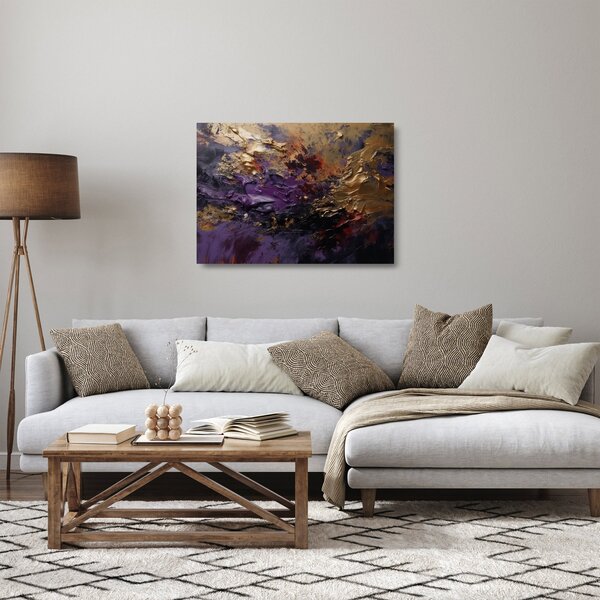 Skleněný obraz - Texturovaná abstrakce (70x50 cm)