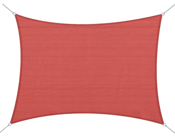 Outsunny Obdélníkový Slunečník 4x6m Venku UV Ochranné Plátno 185g/m² HDPE pro zahradu, terasu, patio, bazén, balkon, terakotová cihla | Aosom
