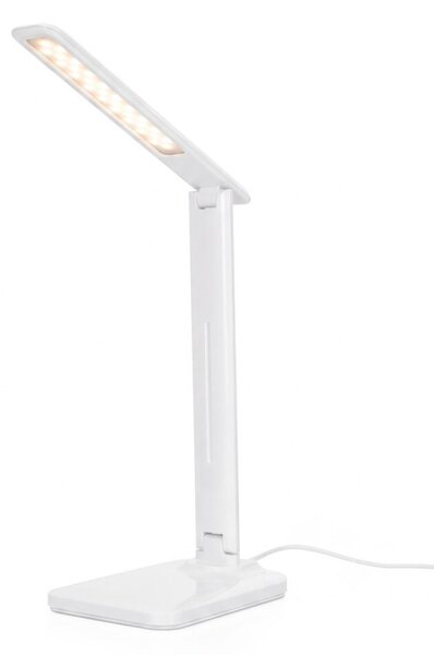 Stolní LED lampa s USB portem SPRINGOS HA7603 bílá