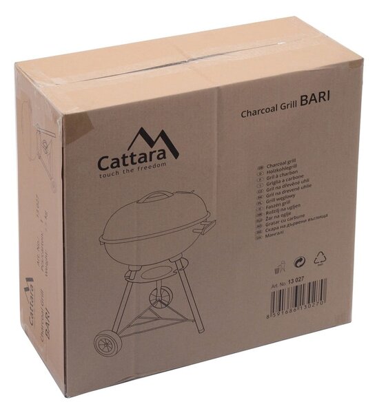 Kotlový gril na dřevěné uhlí Cattara Bari, ø 44 cm