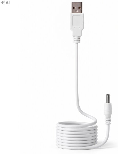 Stolní LED lampa s USB portem SPRINGOS HA7603 bílá