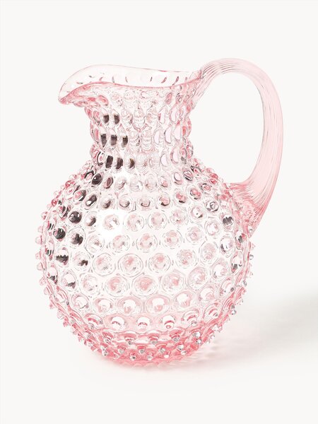 Ručně foukaný džbán Hobnail