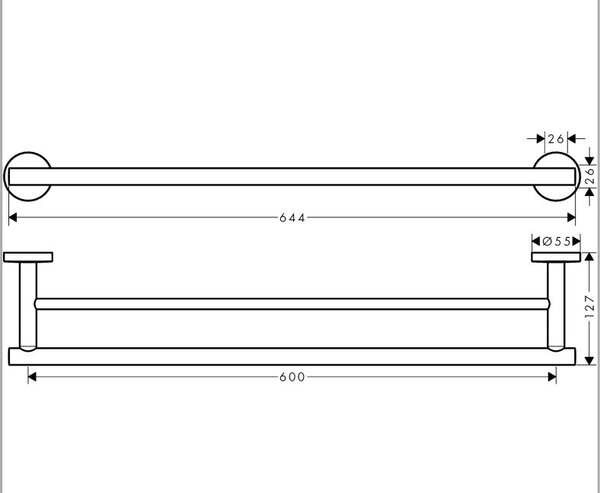 Hansgrohe Logis Universal věšák na ručník chrom 41712000