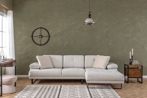 Rohová sedací souprava Mussty (béžová) (P). Akce -24%