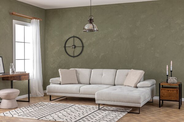 Rohová sedací souprava Mussty (béžová) (P). Akce -24%