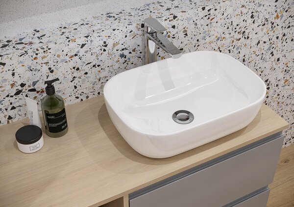 Cersanit Moduo umyvadlo 50.5x36 cm obdélníkový na pult bílá K116-050