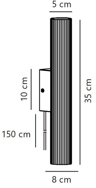 Nordlux Vico nástěnné svítidlo 2x5 W černá 2512341003