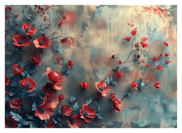 Skleněný obraz - Vlčí máky (70x50 cm)