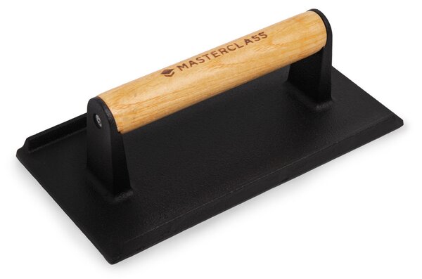 Litinový steak press MasterClass 21 cm | Těžítko na maso MCGRILLPRESS