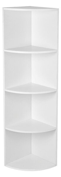 ROHOVÝ REGÁL, bílá, 30/129,5/30 cm Boxxx - Online Only regály & police, Online Only