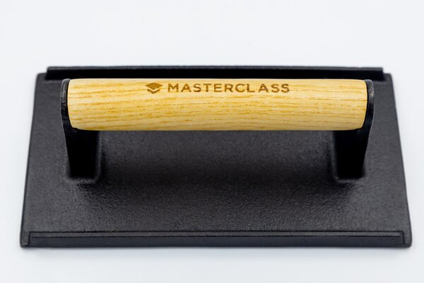 Litinový steak press MasterClass 21 cm | Těžítko na maso MCGRILLPRESS