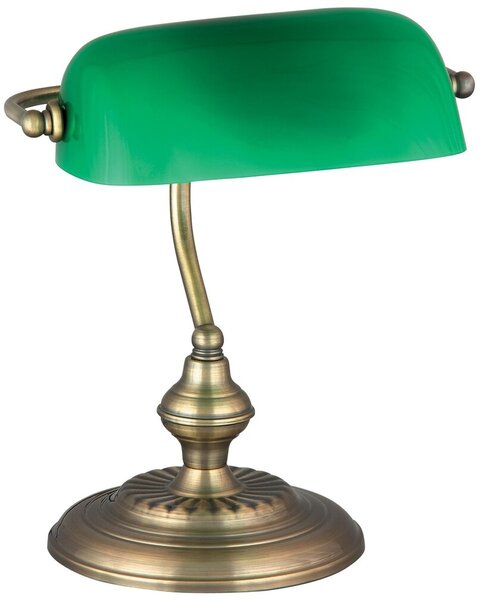 Rabalux Bank stolní lampička 1x60 W zelená-hnědá 4038