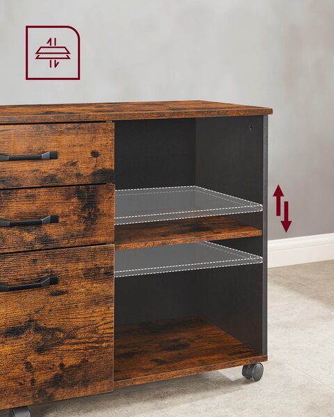 POJÍZDNÝ KONTEJNER, 80/66/40 cm Boxxx - Online Only kancelářský nábytek, Online Only