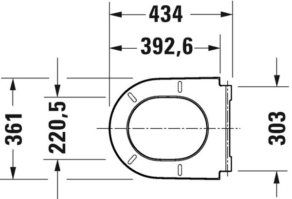 Duravit D-Neo záchodové prkénko s pomalým sklápěním bílá 0021690000