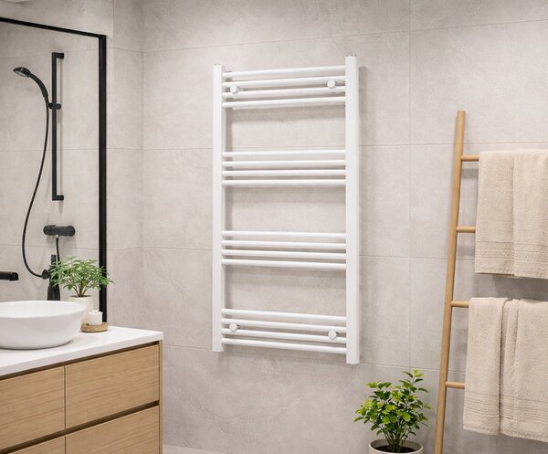 Koupelnový radiátor BASIC 400x800mm, 273W - BÍLÁ
