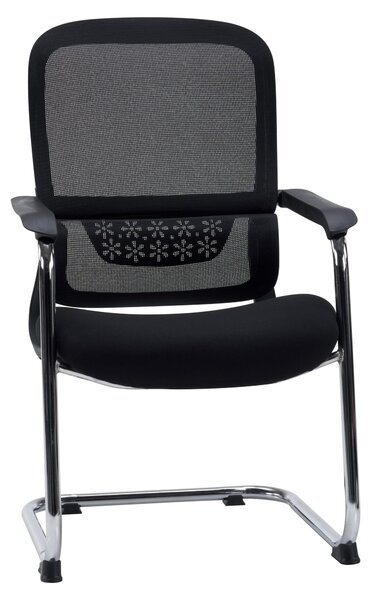 Kancelářská židle jhjh OFFICE s opěrkami a područkami, ergonomický model Meet, potah: tkanina / síťovina. Vhodná do kanceláře, do domácnosti, jako křeslo pro návštěvy. Maximální nosnost 130 kg