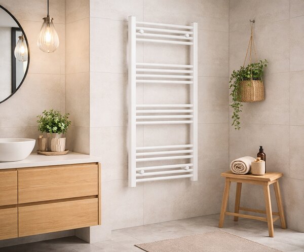 Koupelnový radiátor BASIC 400x800mm, 273W - BÍLÁ
