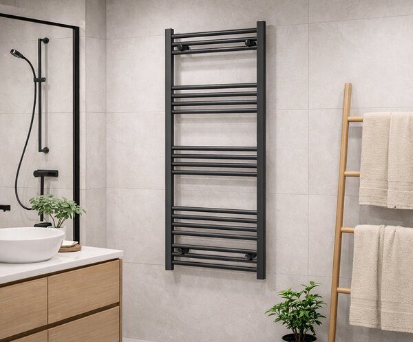 Koupelnový radiátor BASIC 300x1200mm, 336W - ČERNÁ
