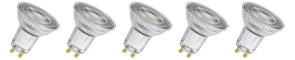 Osram LED žárovka »Base Spot«, 5 kusů (Par16, Gu10, stmívání, 2700 K, transparentní) (100409271001)