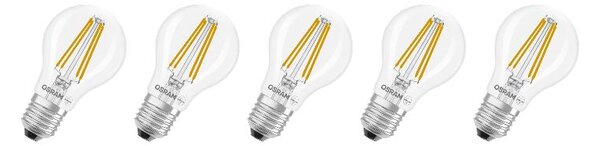 Osram LED žárovka »Base Classic«, 5 kusů (Cla60, E27, 806lm, 2700 K, transparentní) (100409233001)