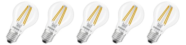 Osram LED žárovka »Base Classic«, 5 kusů (Cla60, E27, 806lm, 2700 K, transparentní) (100409233001)