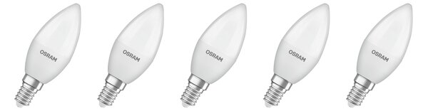 Osram LED žárovka »Led Base Retro«, 5 kusů (Clb40, E14, 470lm, matná) (100409260002)