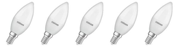 Osram LED žárovka »Led Base Retro«, 5 kusů (Clb40, E14, 470lm, matná) (100409260002)