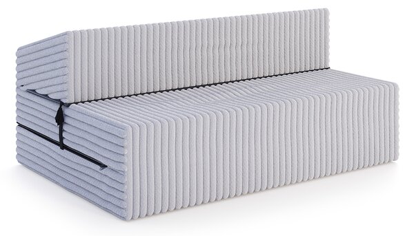 Rozkládací pohovka SUZI ŠEDÁ SZTRUKS 120x200 výška 14 cm