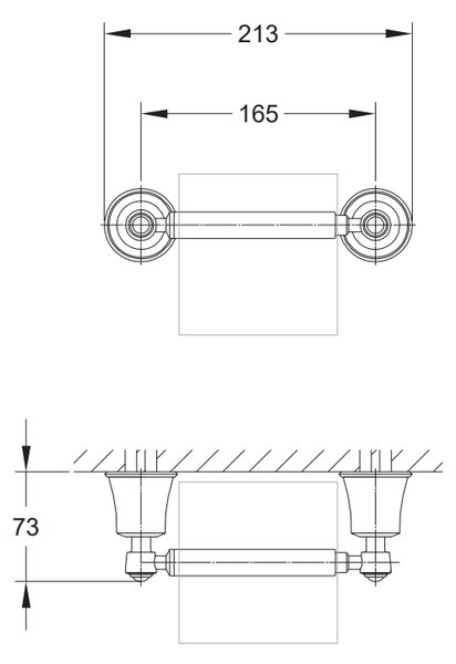 Omnires Art LIne držák na toaletní papír || AL53510BR
