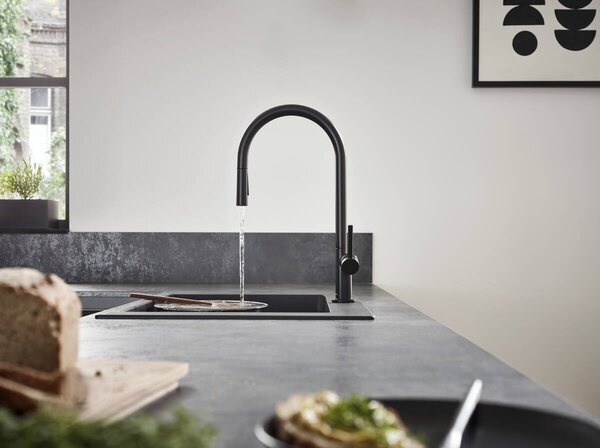 Hansgrohe Talis M54 kuchyňská baterie stojící černá 72801670