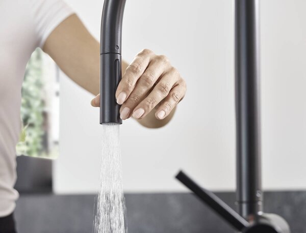 Hansgrohe Talis M54 kuchyňská baterie stojící černá 72801670