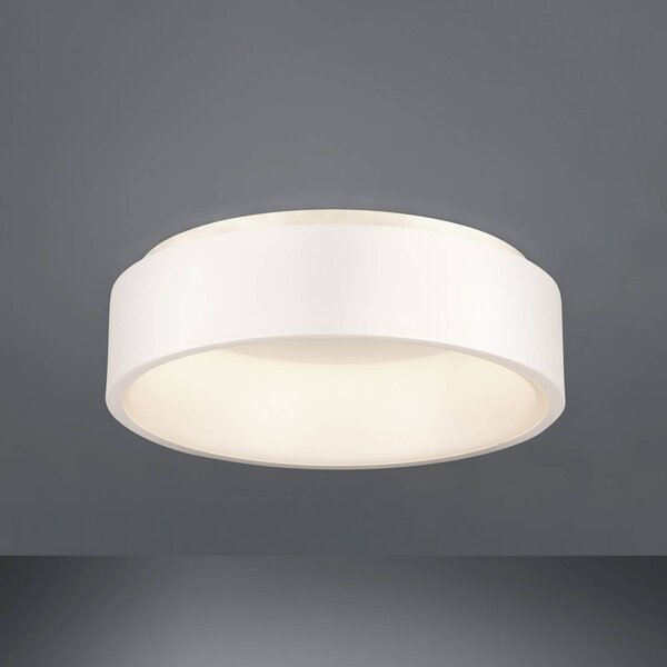 Stars of Light LED stropní svítidlo Marghera, bílé, Ø 45 cm, stmívatelný, Bílá / opál, Obývací pokoj / jídelna, kov, Moderní