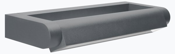 Brilagi -LED Venkovní nástěnné svítidlo SALERNO LED/12W/230V 35,5 cm antrac IP65