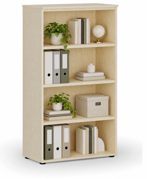 Kancelářský regál PRIMO WOOD, 800 x 420 x 1434 mm, bříza