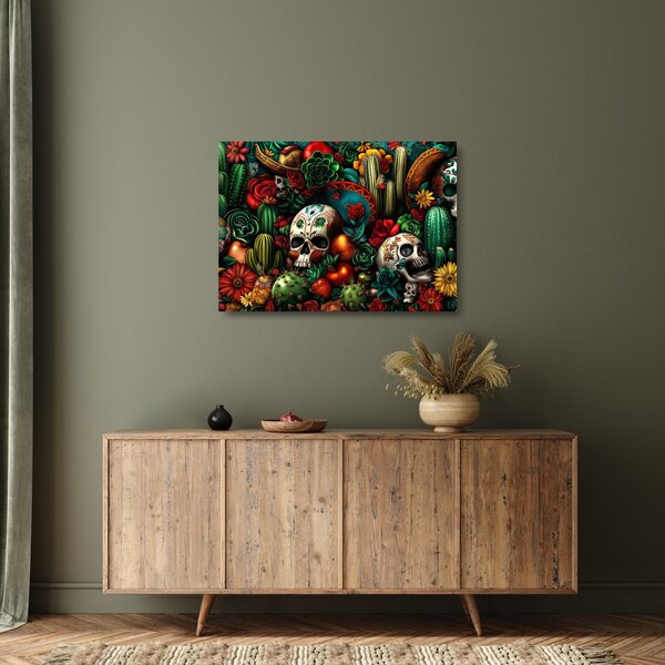 Skleněný obraz - Mexický koncept (70x50 cm)