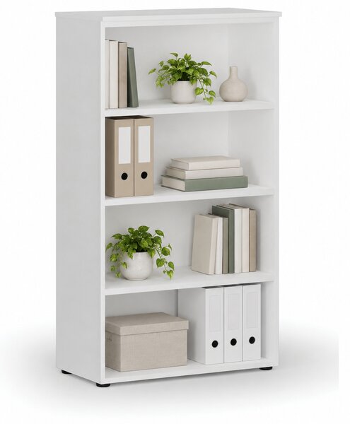 Kancelářský regál PRIMO WHITE, 800 x 420 x 1434 mm, bílá