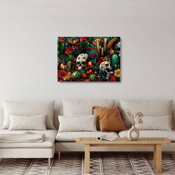 Skleněný obraz - Mexický koncept (70x50 cm)