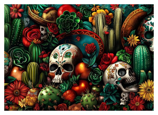 Skleněný obraz - Mexický koncept (70x50 cm)