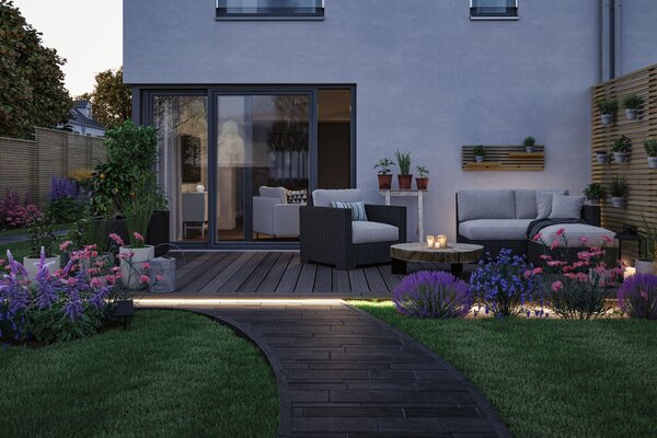 P 71193 LED pásek solární vč. dálkový ovladač 5m IP44 2,8W 51lm/m 60 LEDs/m 3000K - PAULMANN