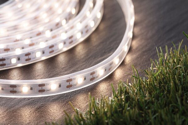 P 71195 LED pásek solární vč. dálkový ovladač 10m IP44 3,2W 28lm/m 60 LEDs/m 3000K - PAULMANN