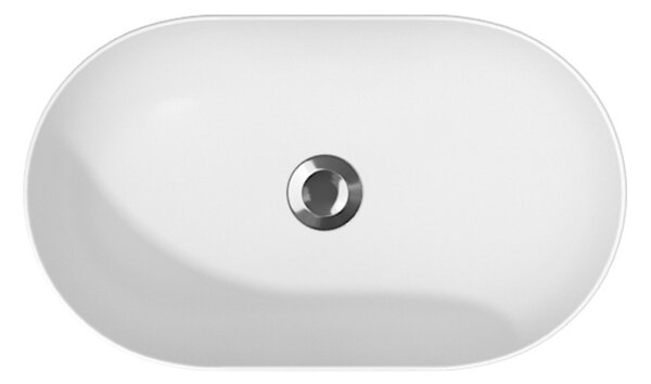 Cersanit Inverto umyvadlo 60x35 cm oválné na pult bílá lesk K671-009-ECO