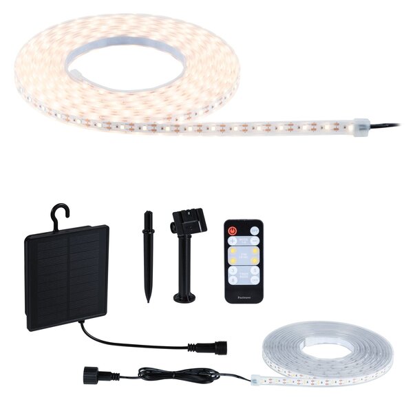 P 71193 LED pásek solární vč. dálkový ovladač 5m IP44 2,8W 51lm/m 60 LEDs/m 3000K - PAULMANN