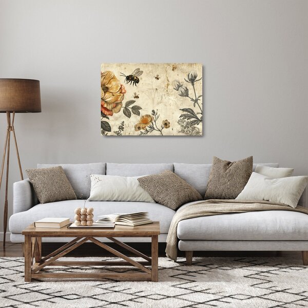 Skleněný obraz - Včelí louka (70x50 cm)