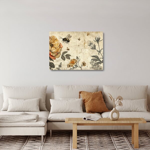 Skleněný obraz - Včelí louka (70x50 cm)