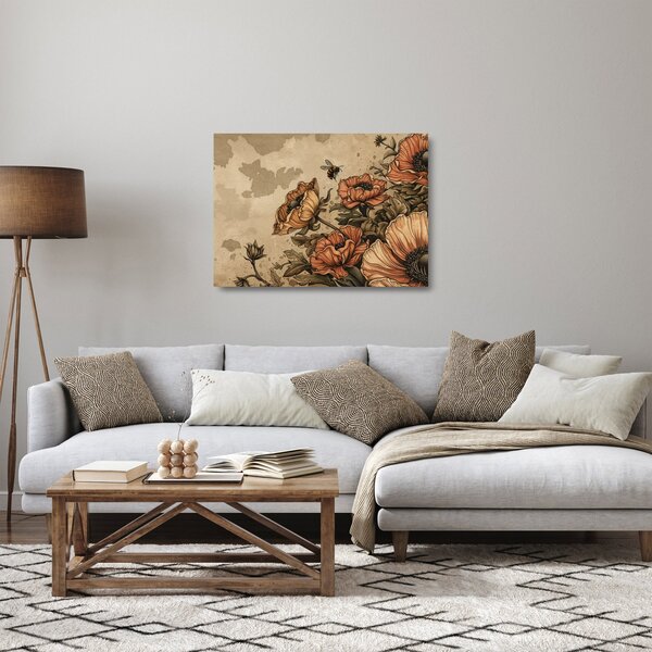 Skleněný obraz - Včelí louka II. (70x50 cm)